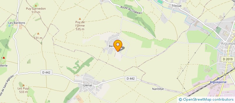 localisation de l'entreprise ENTREPRENEURS DES TERRITOIRES D AUV  CHAPTUZAT