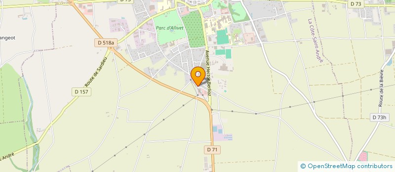 localisation de l'entreprise ENTREPRENEURS DES TERRITOIRES DE L'ISERE  LA COTE-SAINT-ANDRE