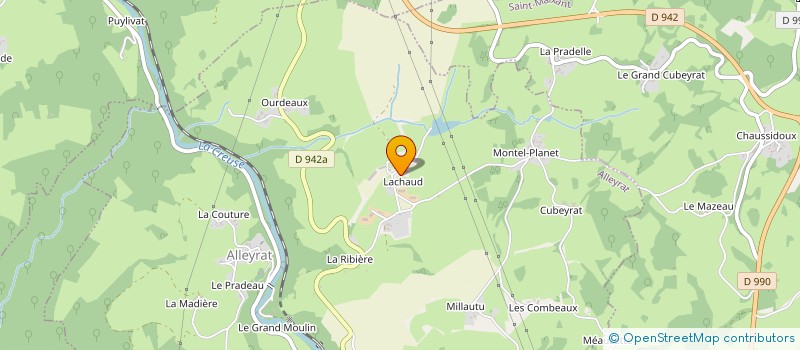 localisation de l'entreprise ENTREPRENEURS DES TERRITOIRES DE LA CREUSE à SAINT-ALPINIEN