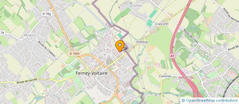 localisation de l'entreprise ENTREPRENEURS EN HERBE (ENTREPHE) à FERNEY-VOLTAIRE