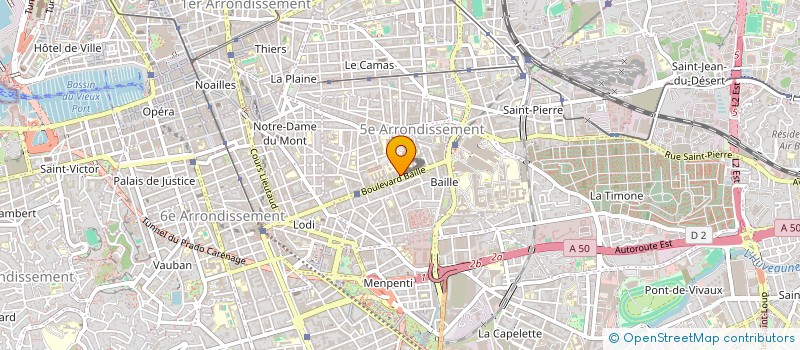 localisation de l'entreprise ENTREPRENEURS SANS FRONTIERES à MARSEILLE
