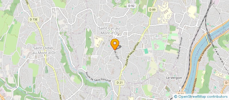 localisation de l'entreprise ENTREPRENEUSES DES MONTS D'OR  SAINT-CYR-AU-MONT-D'OR