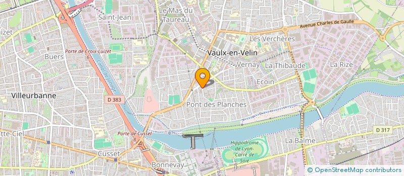 localisation de l'entreprise ENTREPRENONS COM à VAULX-EN-VELIN