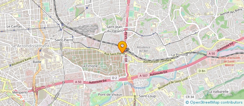 localisation de l'entreprise ENTREPRI PEINTU REVETEM PIERRE LANTEAUME à MARSEILLE