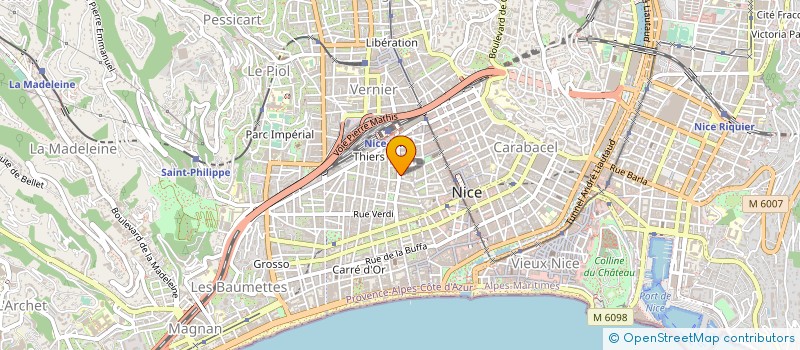 localisation de l'entreprise ENTREPRISE 2 PEINTURE E2P à NICE