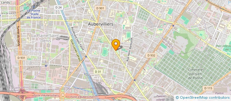 localisation de l'entreprise ENTREPRISE 2000 à AUBERVILLIERS