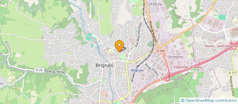 localisation de l'entreprise ENTREPRISE 3A  BRIGNAIS