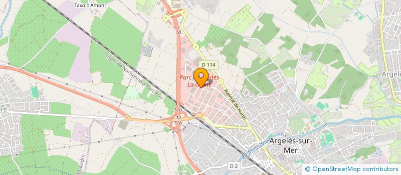 localisation de l'entreprise ENTREPRISE  ARGELES-SUR-MER