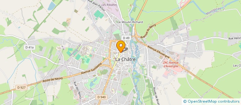 localisation de l'entreprise ENTREPRISE A BARONNET à LA CHATRE