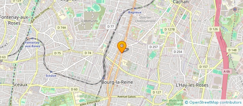 localisation de l'entreprise ENTREPRISE A. BIANCHI à BOURG-LA-REINE