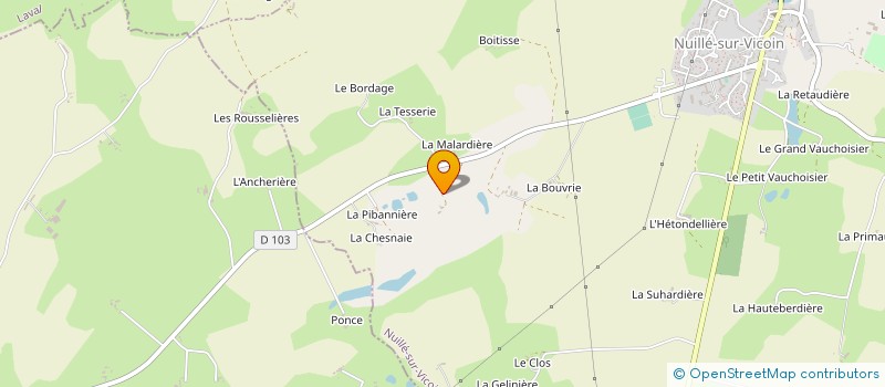 localisation de l'entreprise ENTREPRISE A BLIN  NUILLE-SUR-VICOIN