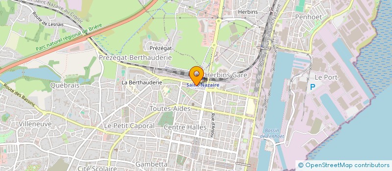 localisation de l'entreprise ENTREPRISE A BUT D'EMPLOI A MEAN PENHOET HERBINS à SAINT-NAZAIRE