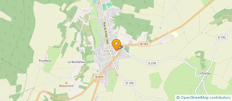 localisation de l'entreprise ENTREPRISE A BUT D'EMPLOI DU VAL DU SAUZAY à VARZY
