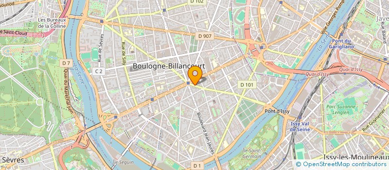 localisation de l'entreprise ENTREPRISE ABERGEL à BOULOGNE-BILLANCOURT