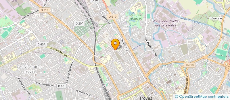 localisation de l'entreprise ENTREPRISE ACTION SECURITE GARDIENNAGE  TROYES