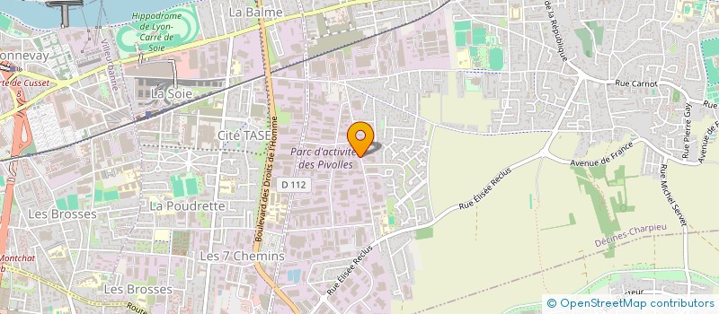 localisation de l'entreprise ENTREPRISE ADOUANE  MIRIBEL