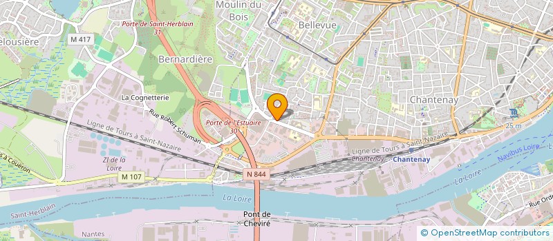 localisation de l'entreprise ENTREPRISE AED  NANTES