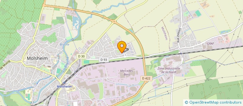 localisation de l'entreprise ENTREPRISE AGOSTINHO  MOLSHEIM