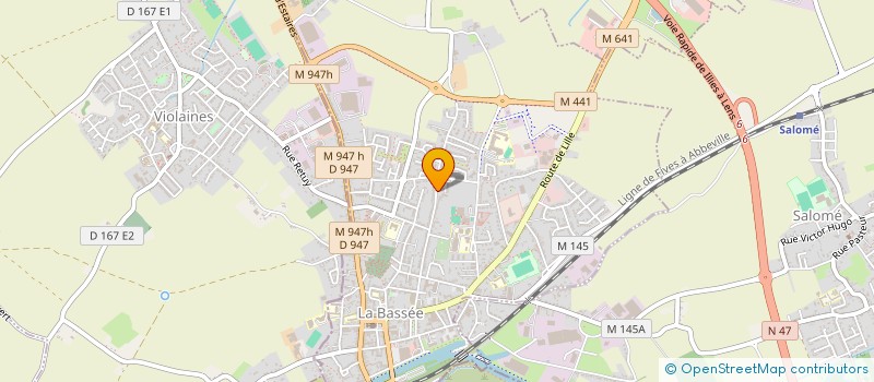 localisation de l'entreprise ENTREPRISE ALAIN  LA BASSEE