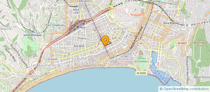 localisation de l'entreprise ENTREPRISE ALBU  NICE