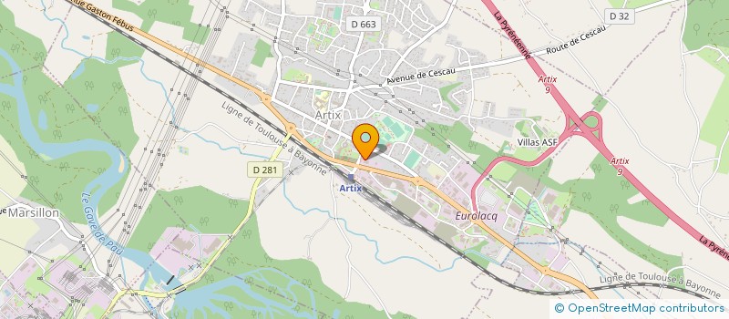 localisation de l'entreprise ENTREPRISE ALLIAS FRERES SA à LACQ