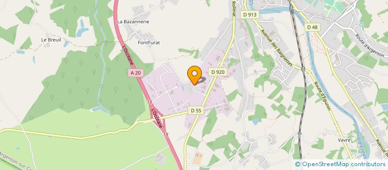 localisation de l'entreprise ENTREPRISE ALLIGNET FRERES à ARGENTON-SUR-CREUSE