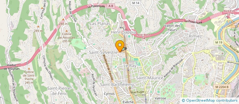 localisation de l'entreprise ENTREPRISE ALUNNI-BAGARELLI à NICE