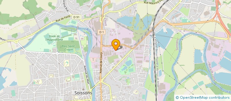 localisation de l'entreprise ENTREPRISE AMPELEC à SOISSONS