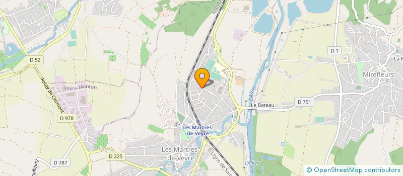 localisation de l'entreprise ENTREPRISE AMPEN à LES MARTRES-DE-VEYRE