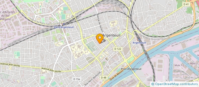 localisation de l'entreprise ENTREPRISE ANDRE BRUSSELLE ET FILS à ARGENTEUIL