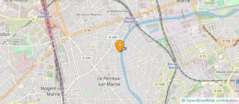 localisation de l'entreprise ENTREPRISE ANDRE TACHAS à LE PERREUX-SUR-MARNE