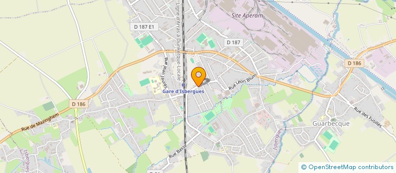 localisation de l'entreprise ENTREPRISE ANTHONY TOMCZAK à ISBERGUES