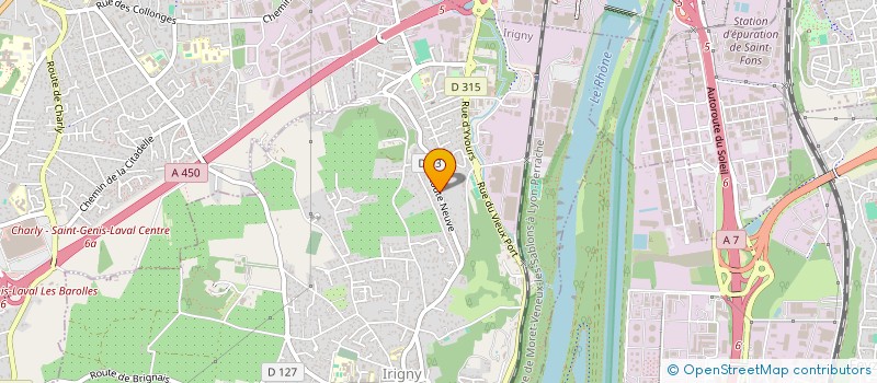 localisation de l'entreprise ENTREPRISE ARAUJO VIANA  IRIGNY