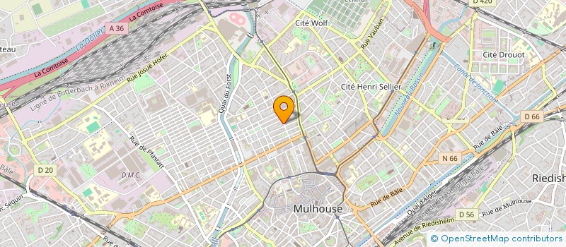 localisation de l'entreprise ENTREPRISE ARDIC  MULHOUSE