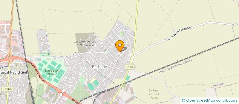localisation de l'entreprise ENTREPRISE ARTISANALE DU GRAND BETHENY  BETHENY