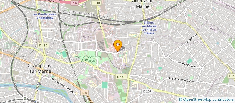 localisation de l'entreprise ENTREPRISE ASSAINISSEMENT VOIRIE à CHAMPIGNY-SUR-MARNE