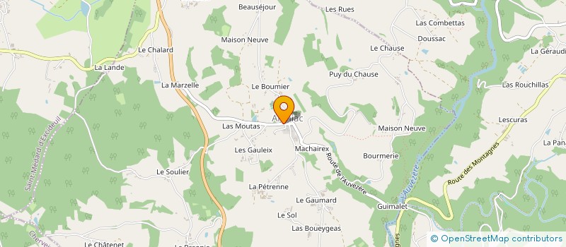 localisation de l'entreprise ENTREPRISE  AUMONT  SAINT MEDARD D'EXCIDEUIL