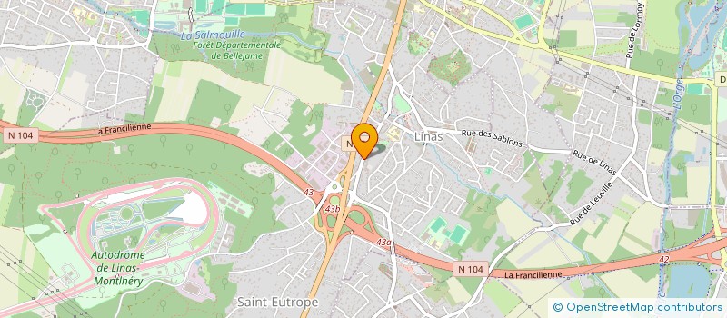 localisation de l'entreprise ENTREPRISE AURECHRIS à LINAS