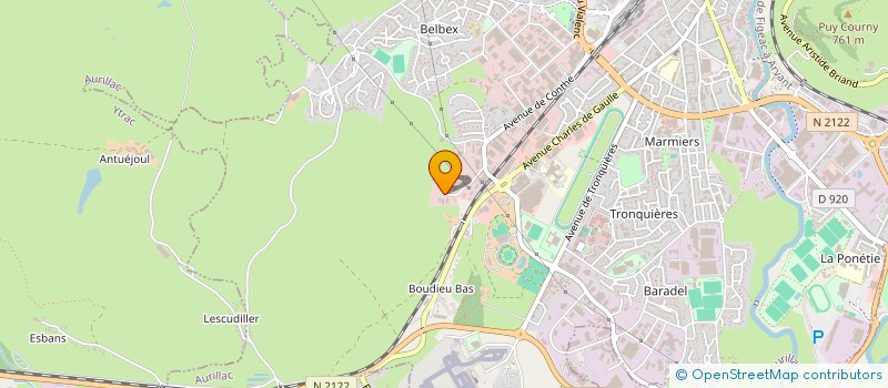 localisation de l'entreprise ENTREPRISE AURILLACOISE TRAVAUX PUBLICS à AURILLAC