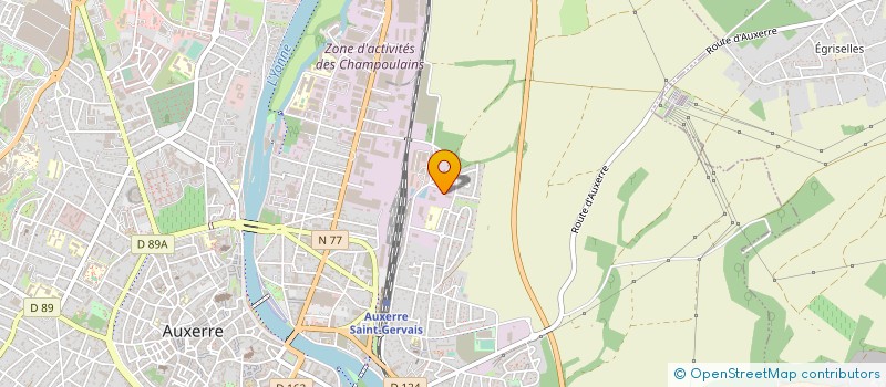 localisation de l'entreprise ENTREPRISE AUXERROISE DE BATIMENT à AUXERRE