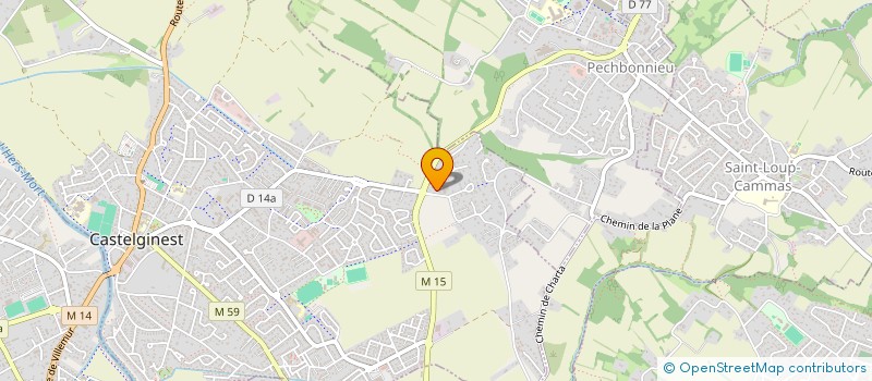 localisation de l'entreprise ENTREPRISE AVS  CASTELGINEST