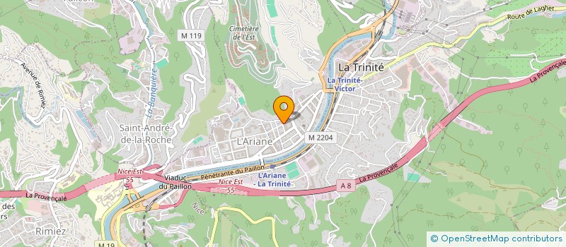 localisation de l'entreprise ENTREPRISE AZUREENNE DE TRAVAUX PUBLICS à NICE