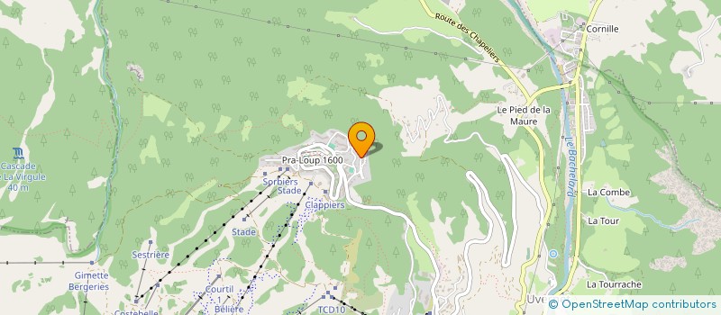 localisation de l'entreprise ENTREPRISE B. MELLONE  UVERNET FOURS