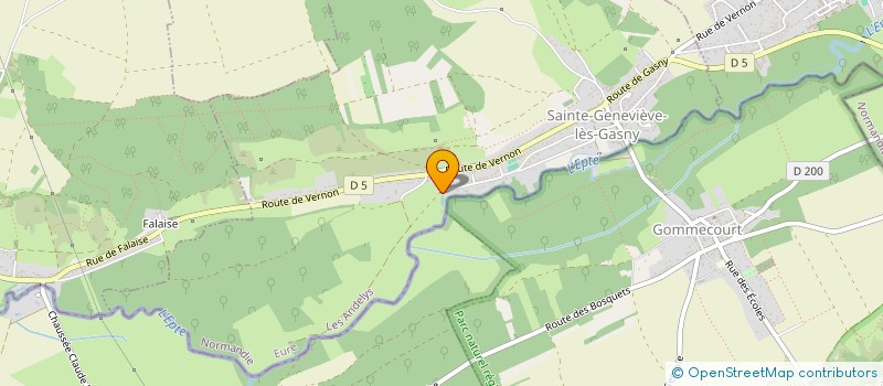 localisation de l'entreprise ENTREPRISE BACHELET  SAINTE-GENEVIEVE-LES-GASNY