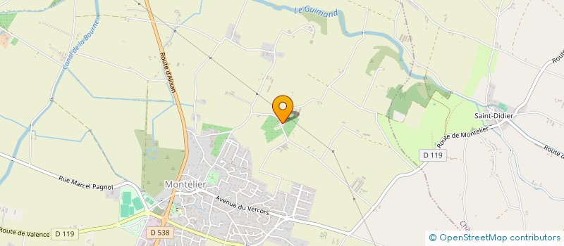 localisation de l'entreprise ENTREPRISE BARD  MONTELIER