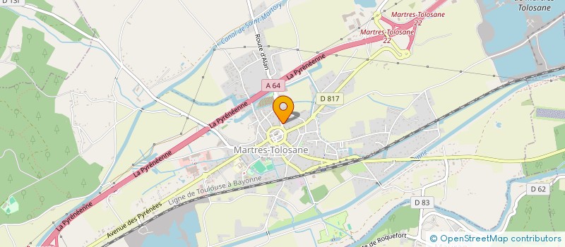 localisation de l'entreprise ENTREPRISE BARES à MARTRES-TOLOSANE