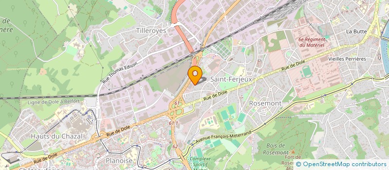 localisation de l'entreprise ENTREPRISE BARONCHELLI PERE ET FILS à BESANCON