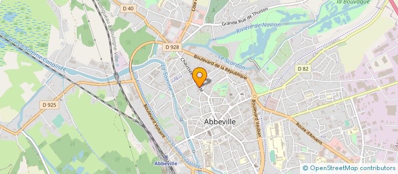 localisation de l'entreprise ENTREPRISE BARRE à ABBEVILLE