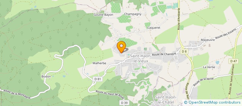 localisation de l'entreprise ENTREPRISE BARRET à SAINT-HAON-LE-VIEUX