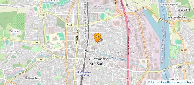 localisation de l'entreprise ENTREPRISE BAS  VILLEFRANCHE-SUR-SAONE